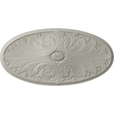 Ekena Millwork Madrid Ceiling Medallion, Hand-Painted Pot of Cream, 24 3/4"W x 12 1/2"H x 1 3/4"P CM24X12MAPCF